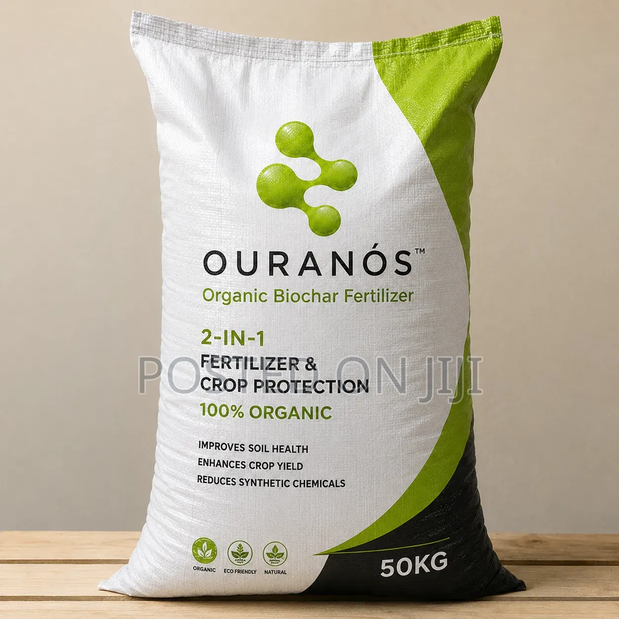 Ouranos Organic Biochar Dry Pellets Fertilizer 50kgs Bag