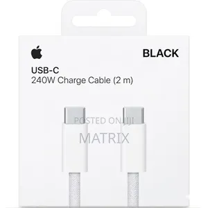 2m Apple 240w USB C to C Cable for Speed Charging and Data Transfer