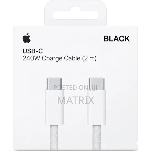 2m Apple 240w USB C to C Cable for Speed Charging and Data Transfer