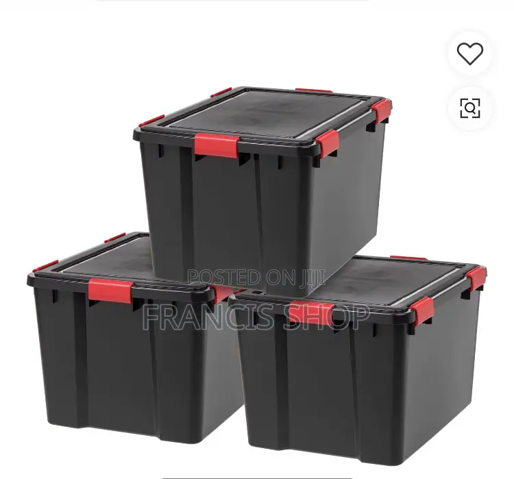 Heavy Duty Black Plastic Storage /Equipment Boxes