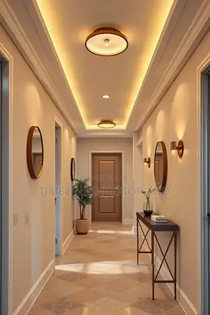 Modern Gypsum Ceiling Installation