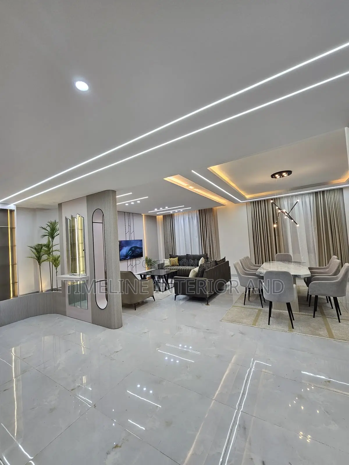Luxury Living Room Gypsum Ceilings
