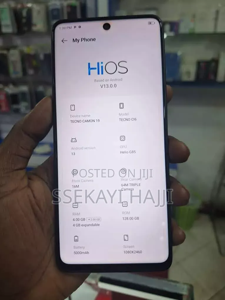 Tecno Camon 19 128 GB Black