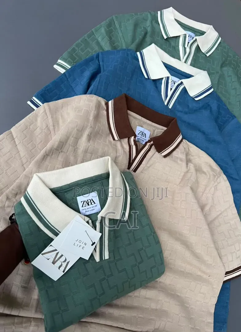 Zara Polo Shirts. Cuban Style T-Shirts