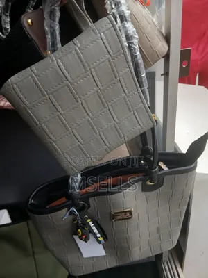 Woven Texture Tote Bag (Grey)
