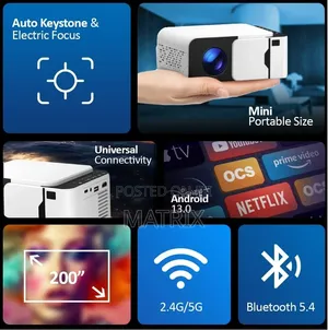 Borrego Smart 6 Mini Portable Android HD Projector