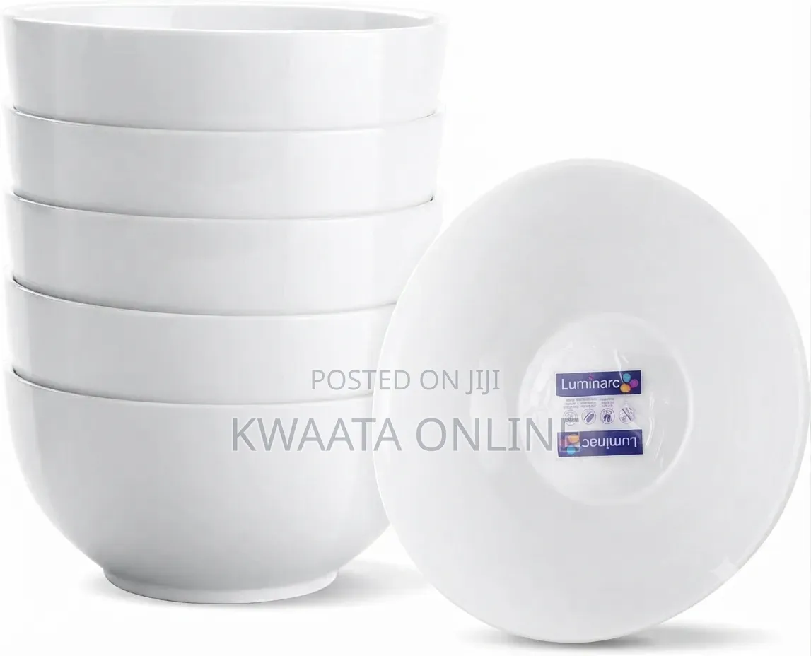 6 PC Luminarc Porcelain Soup Bowls Individual Bowls 18 Cm Diwali Set