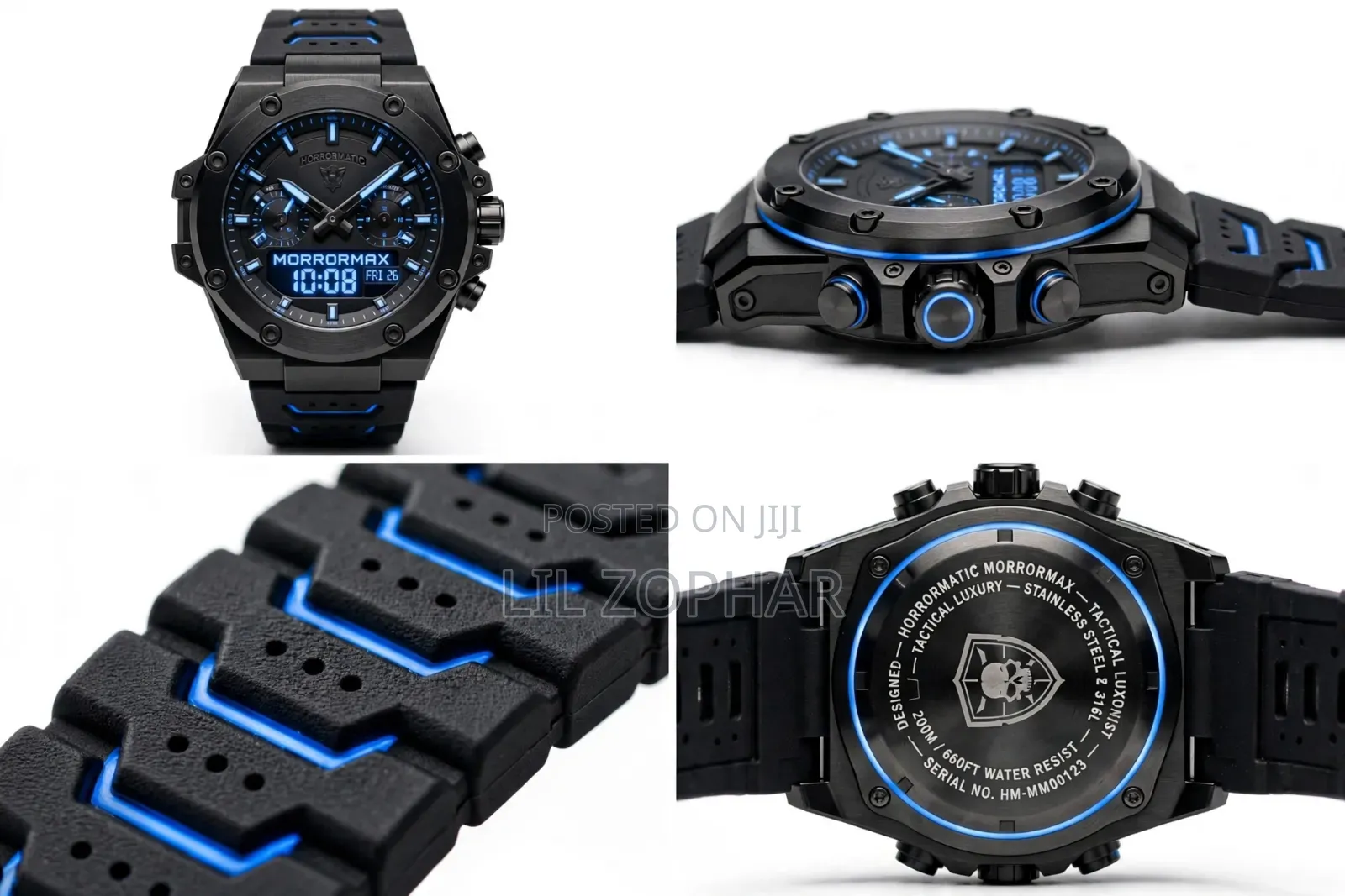 Premium Tactical Hybrid Sports Watch for Men