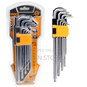 9pcs Ingco Allen Key Set