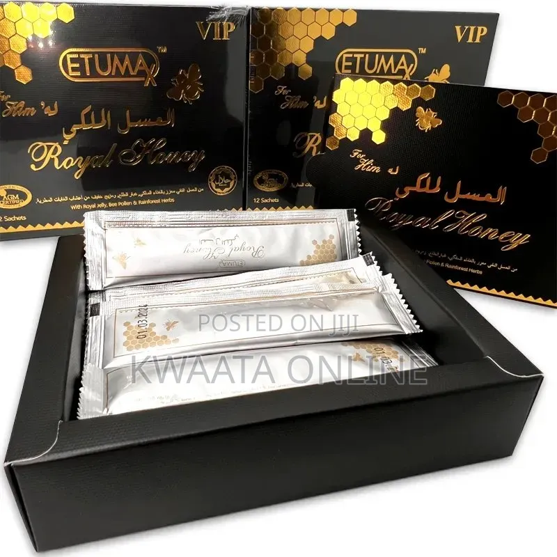 Etumax VIP Honey Sex Drive Libido Men Stamina,(12 Sachets/20g)