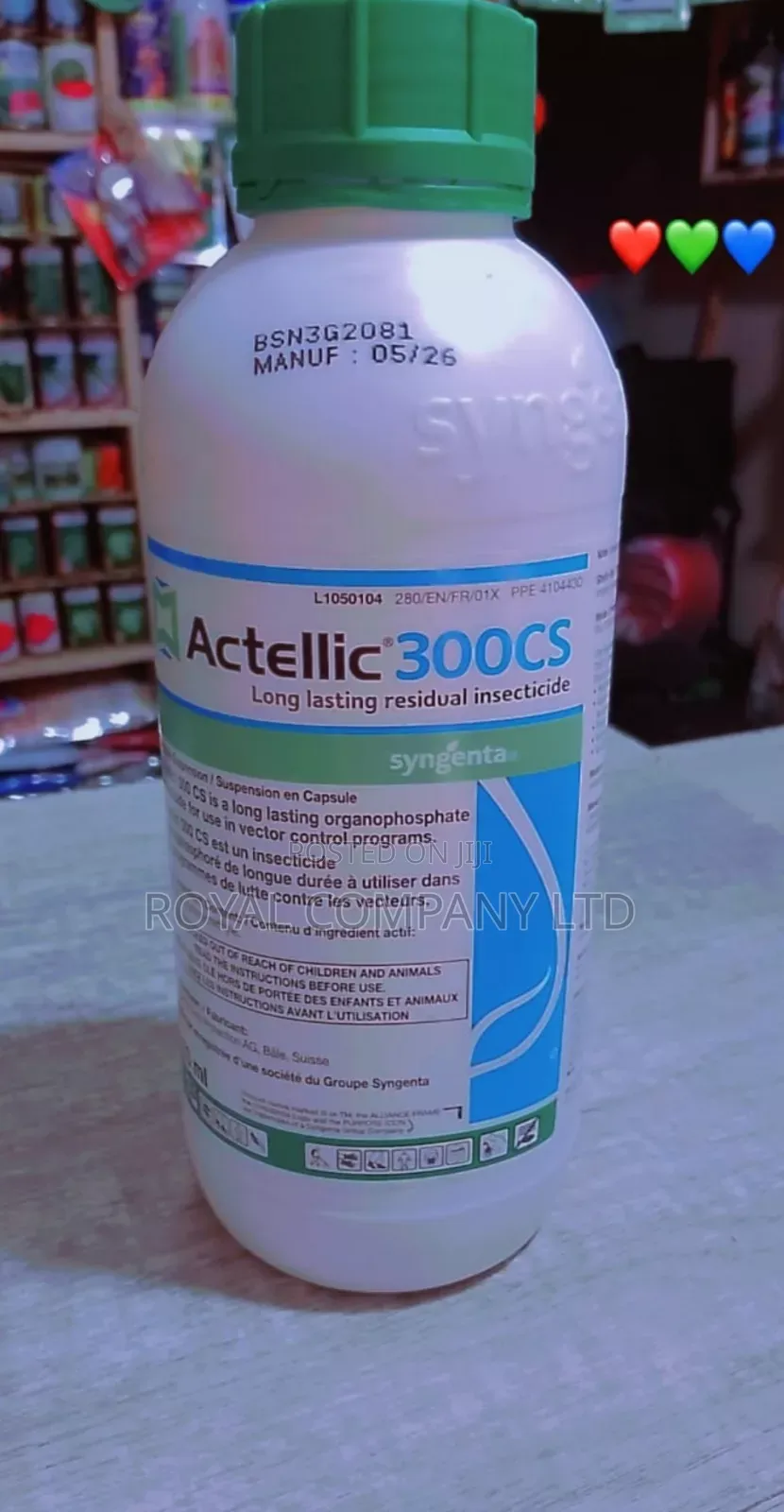 Actellic 300cs Mosquito Killer 1litre 7yrs Longlasting