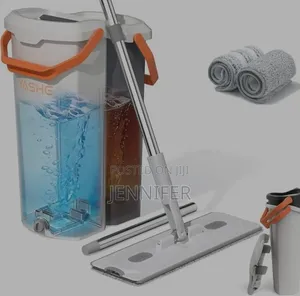 Hands-Free Flat Mop and Bucket Set