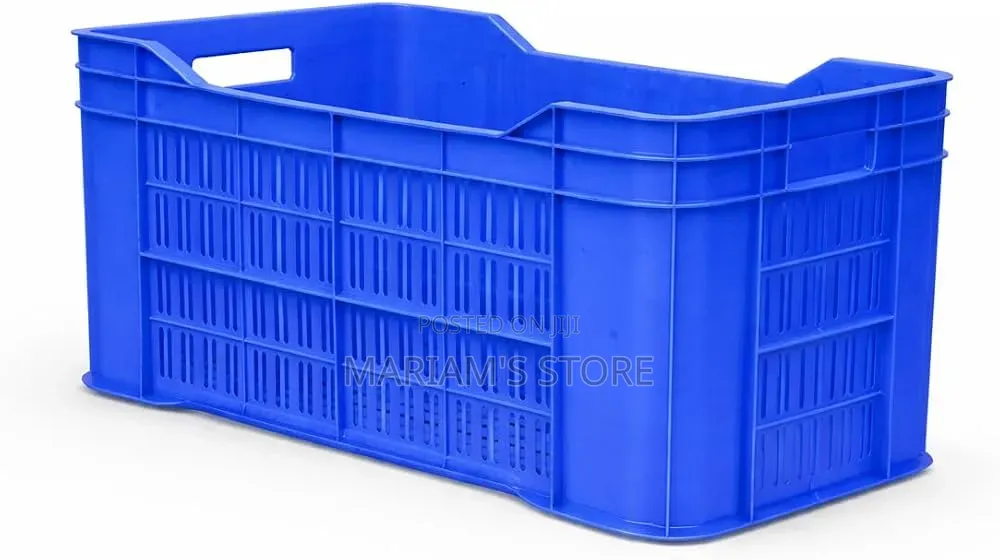 Ventilated Plastic Crates Are for Transporting Vegetables and Fruits.