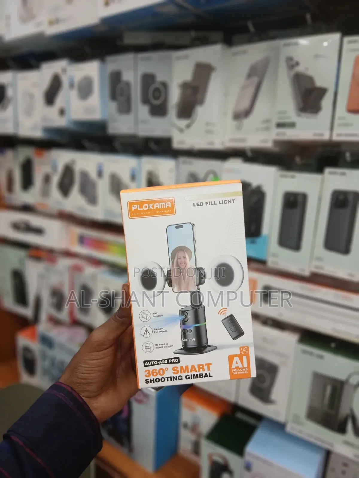 Plokama 360 Smart Shooting Gimbal With Fill Lights