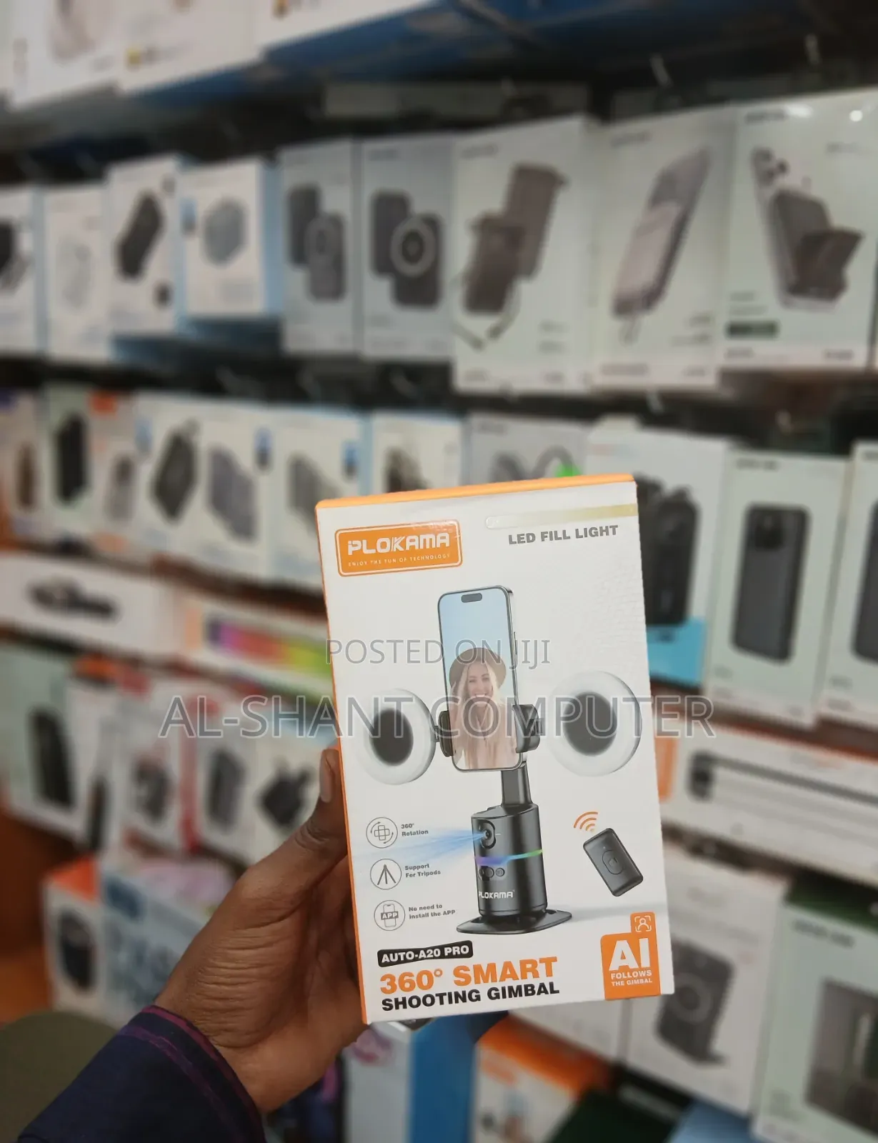 Plokama 360 Smart Shooting Gimbal With Fill Lights