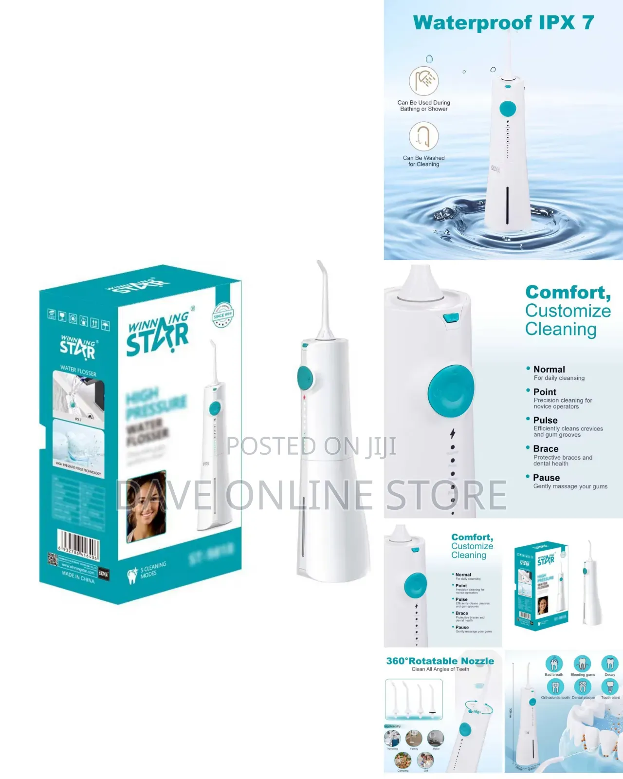 WINNING STAR 5-Mode Perfect Oral Irrigator Dental Flosser