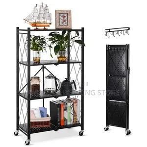 Multipurpose Rolling Pantry Organizer With 5 Shelves