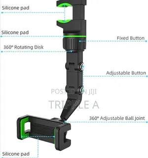 New 360° Multifunctional Car Tripod Phone Holder
