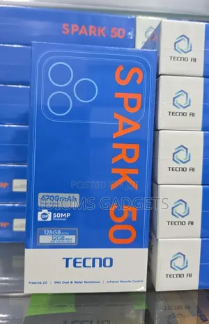 New Tecno Spark 50 128 GB Black