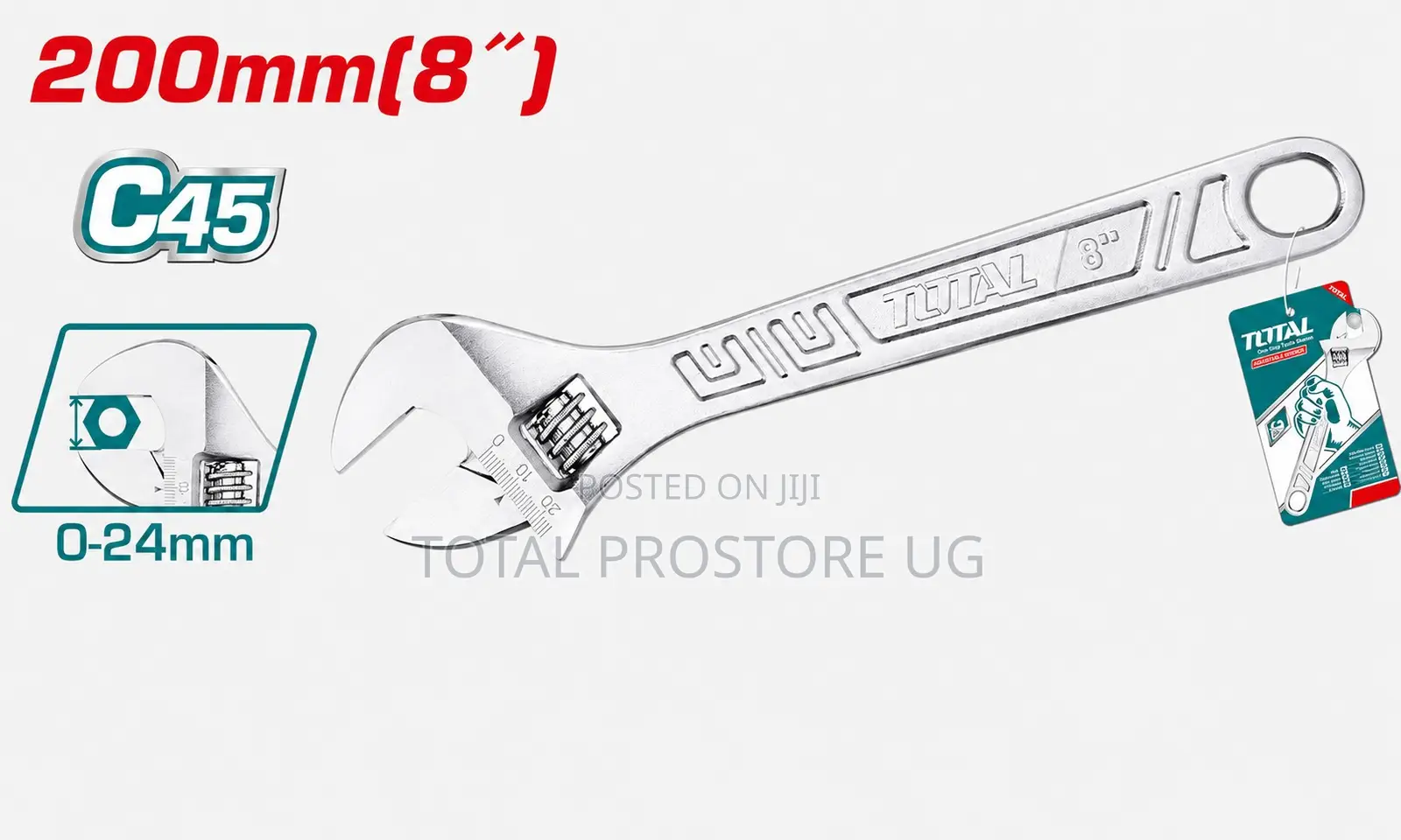 Adjustable Wrench 200mm(8").