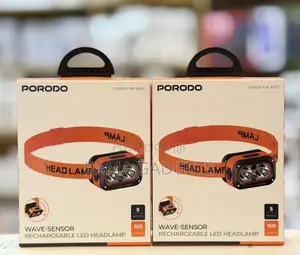 Porodo Wave-Sensor Rechargeable LED Headlamp