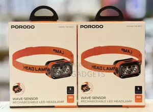 Porodo Wave-Sensor Rechargeable LED Headlamp