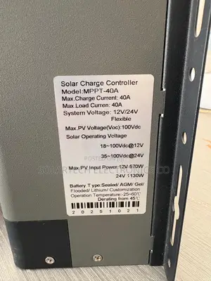Professional MPPT 40A Solar Controller 570w/1130w Input