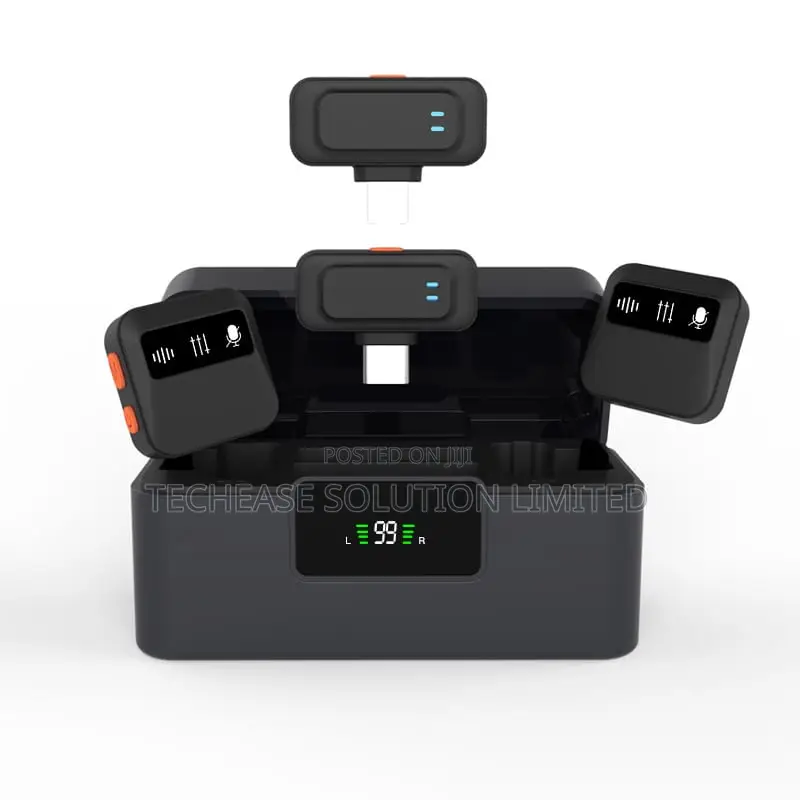 J22 Wireless Lavalier Mic, AI Noise Cancel, Type-C Lightning