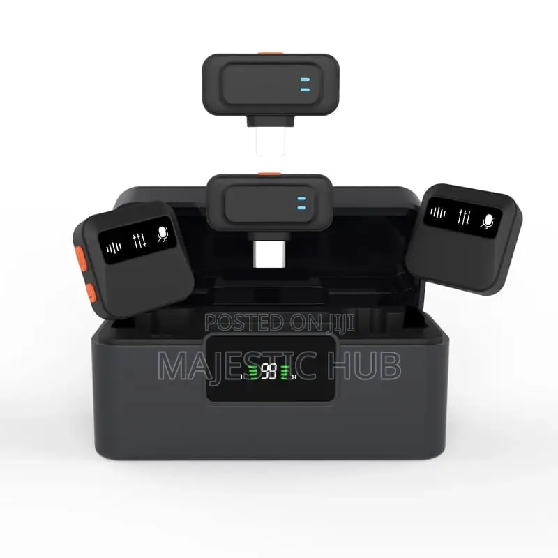 J22 Wireless Lavalier Mic, AI Noise Cancel, Type-C Lightning