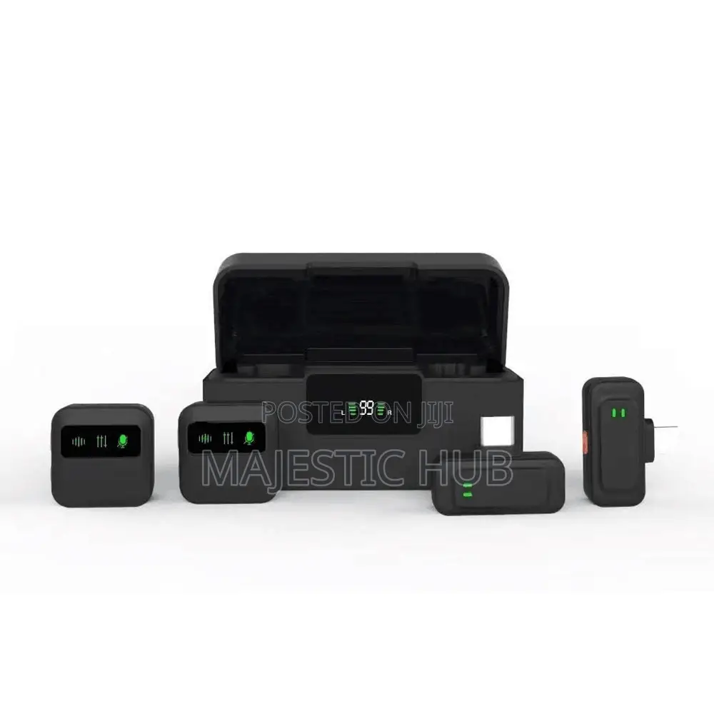 J22 Wireless Lavalier Mic, AI Noise Cancel, Type-C Lightning