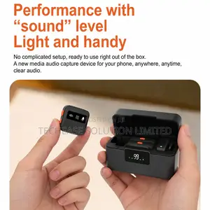 J22 Wireless Lavalier Mic, AI Noise Cancel, Type-C Lightning