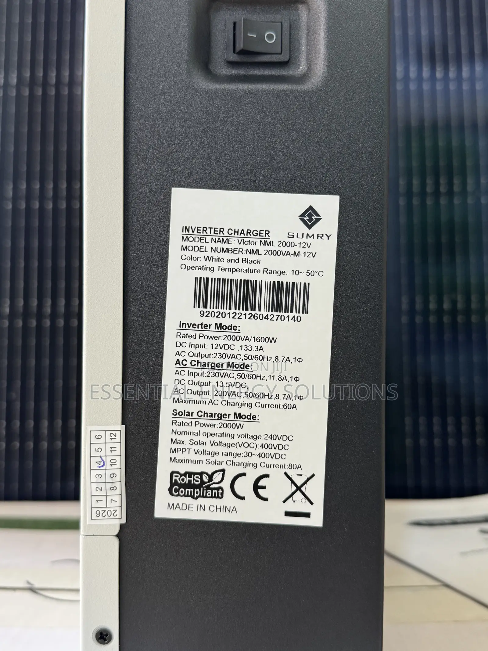 2000w 12v Hybrid Sumry Inverter