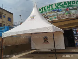 50 Seater Tent Covered One Side Flap With Strong Materials and Pipes.