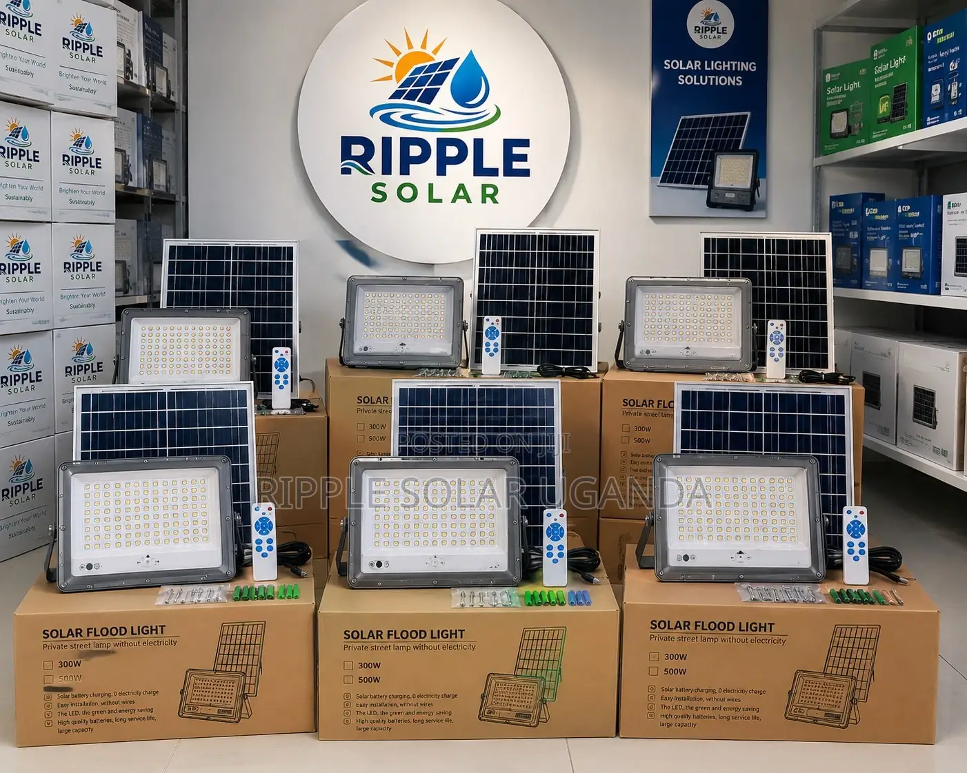 500W Solar Flood Light – Waterproof Security Light