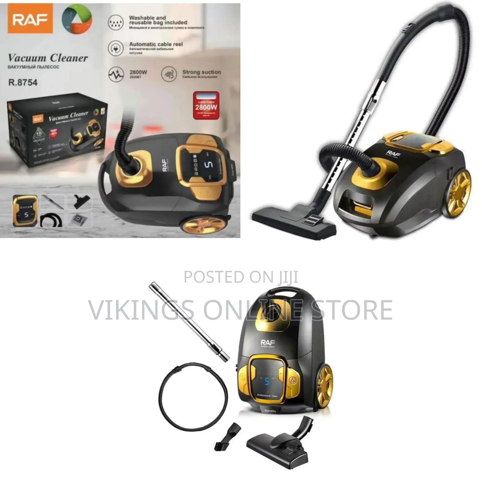 RAF Smart Electric Vacuum Cleaner High Suction Powerful Vacuum Cleaner