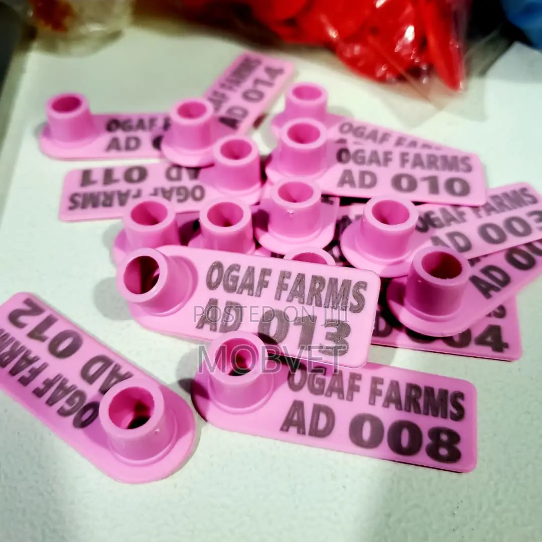 Slim Long Customized Eartags for Goats ,Sheep and Pigs