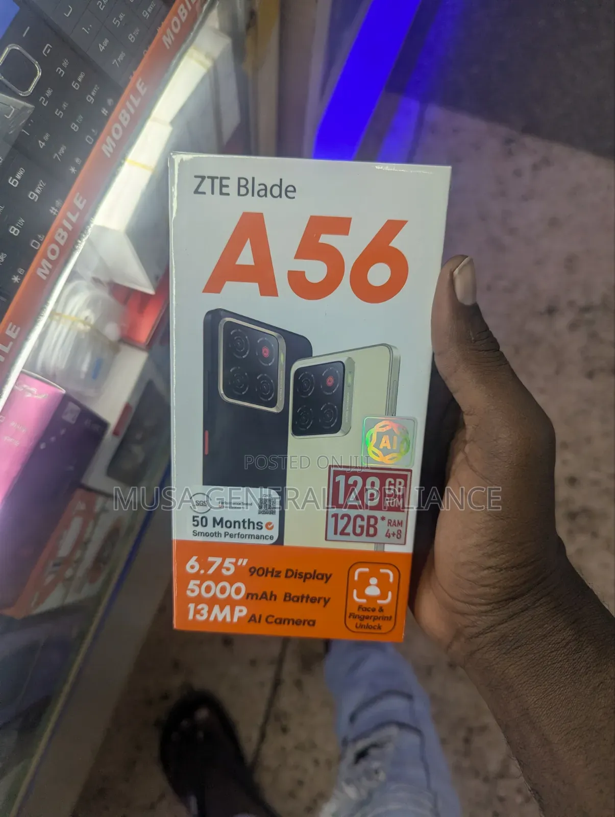 New ZTE Blade A56 128 GB Black