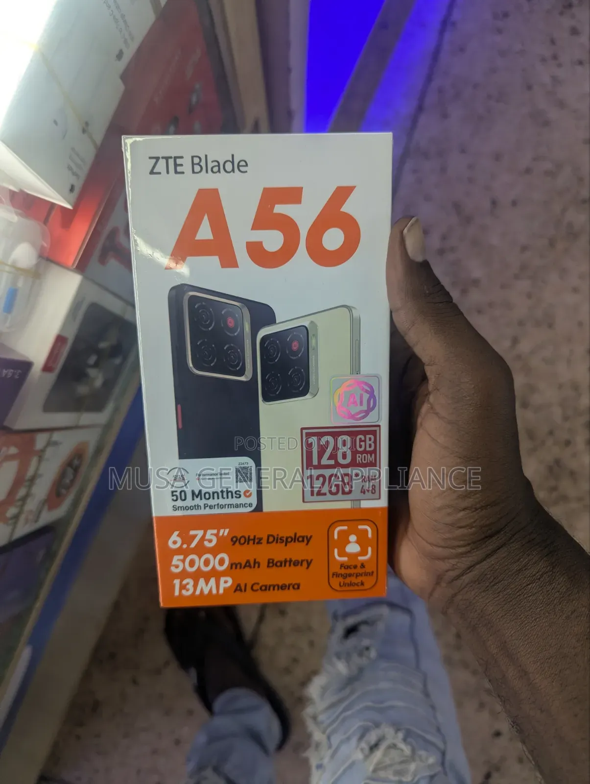New ZTE Blade A56 128 GB Black