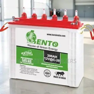 High Performance Lento 12V 200Ah Solar Backup Tubular Battery 2.4kWh