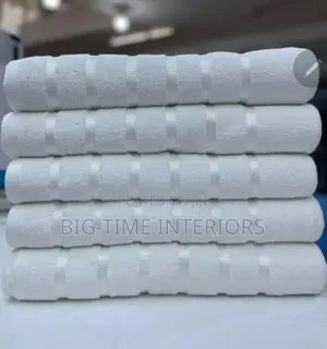 Super White Firm Cotton Bath Towels