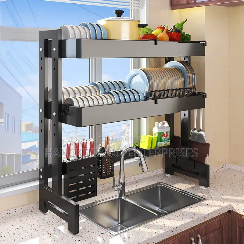 Multi-Functional Over-the-Sink Dish Drying Rack.