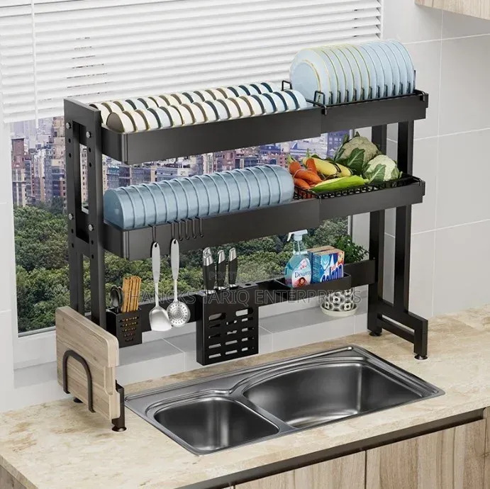 Multi-Functional Over-the-Sink Dish Drying Rack.