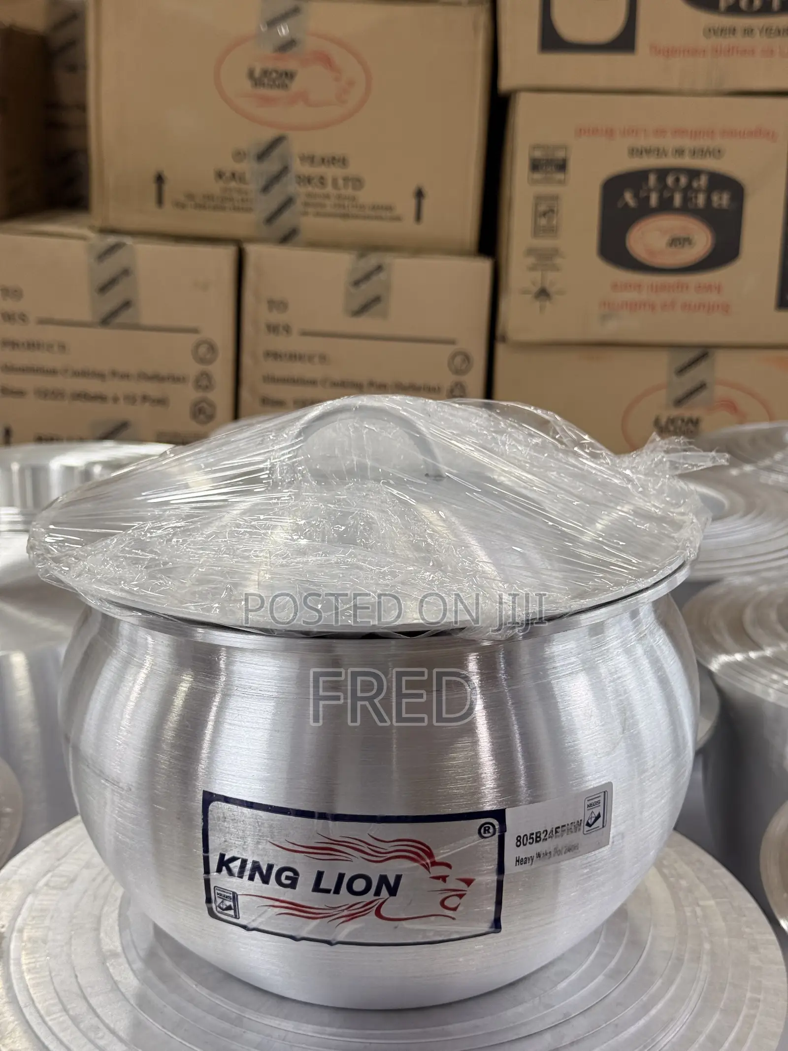 Super Heavy King Lion Brand Aluminum "Waka" Cooking Pot