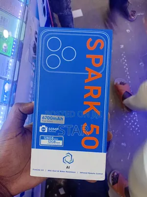 New Tecno Spark 50 128 GB Black