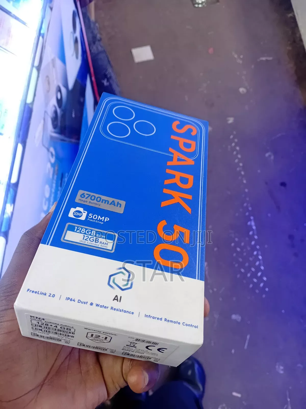New Tecno Spark 50 128 GB Black