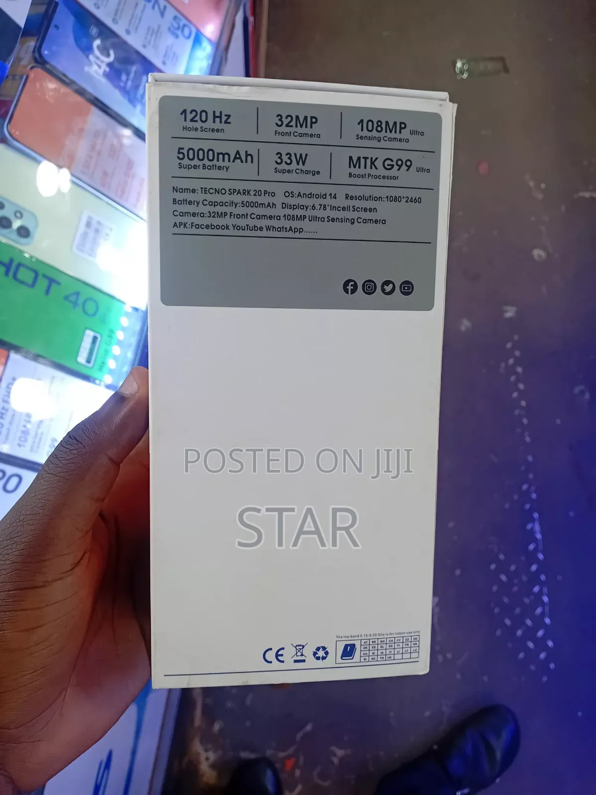 New Tecno Spark 20 Pro 256 GB Gray