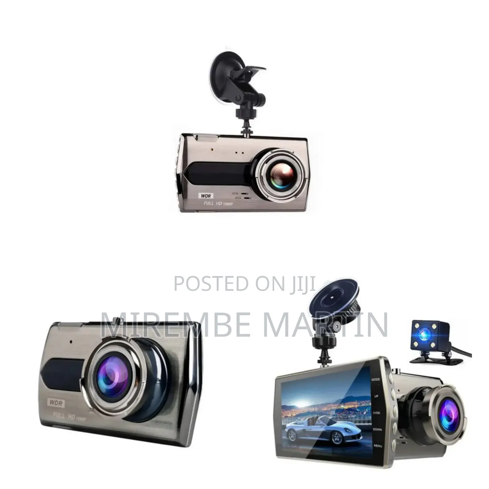 4" Dash Cam for Car Front Rear With 32G TF Card, 1080P FHD DVR Car