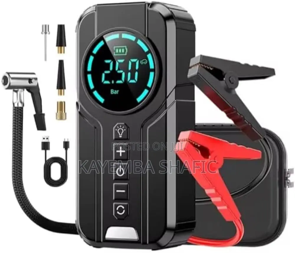4-in-1 Portable Car Jump Starter and Digital Air Pump Model 1920