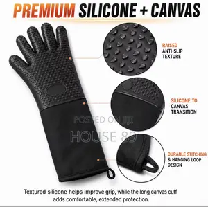 Extra Long Silicone Oven Gloves