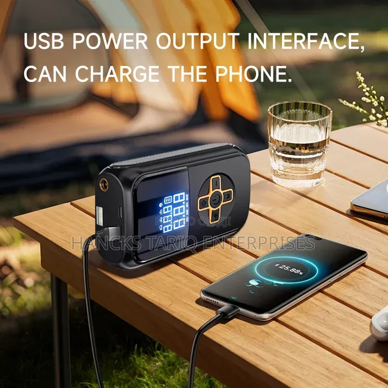 Portable Wireless Car Tire Inflator / Air Compressor.
